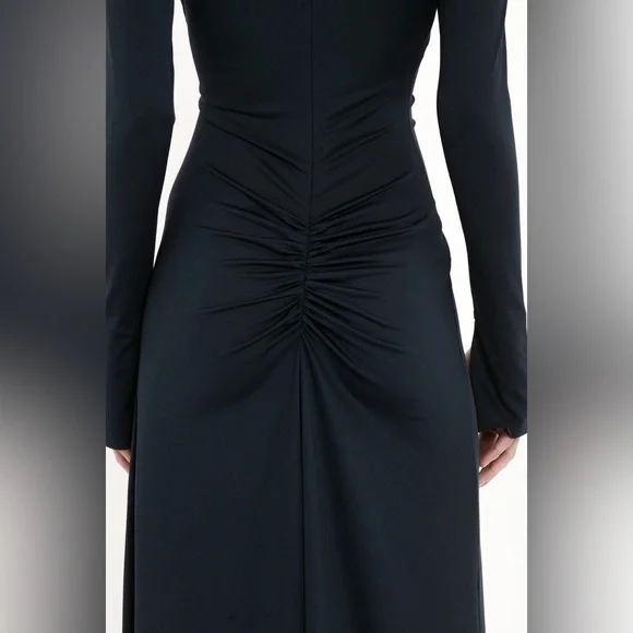 Victoria Beckham Ruched Long Sleeve Gown - Picture 7 of 8